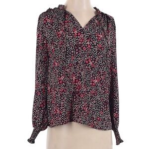 LOFT Long Sleeve Floral Blouse Extra Small Petite